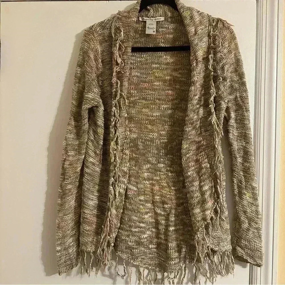 American Rag Cie boho fringe cardigan women medium - Picture 2 of 13